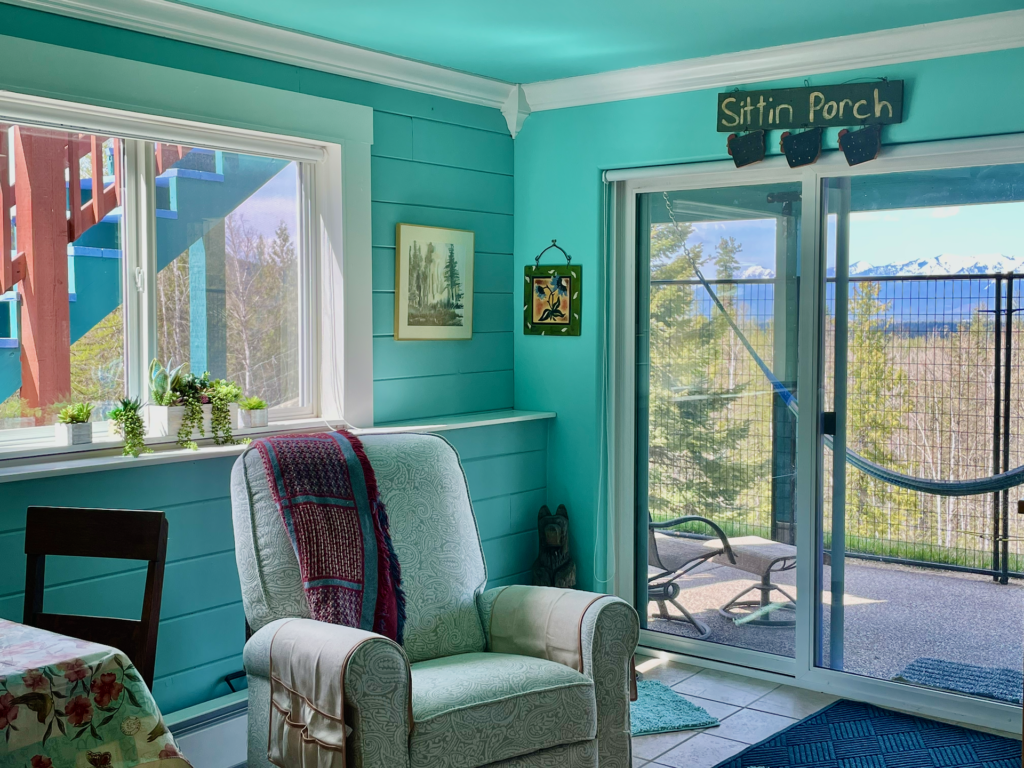 A good-sized window in the lower level kitchen can create a sunny corner and adds light to the room.